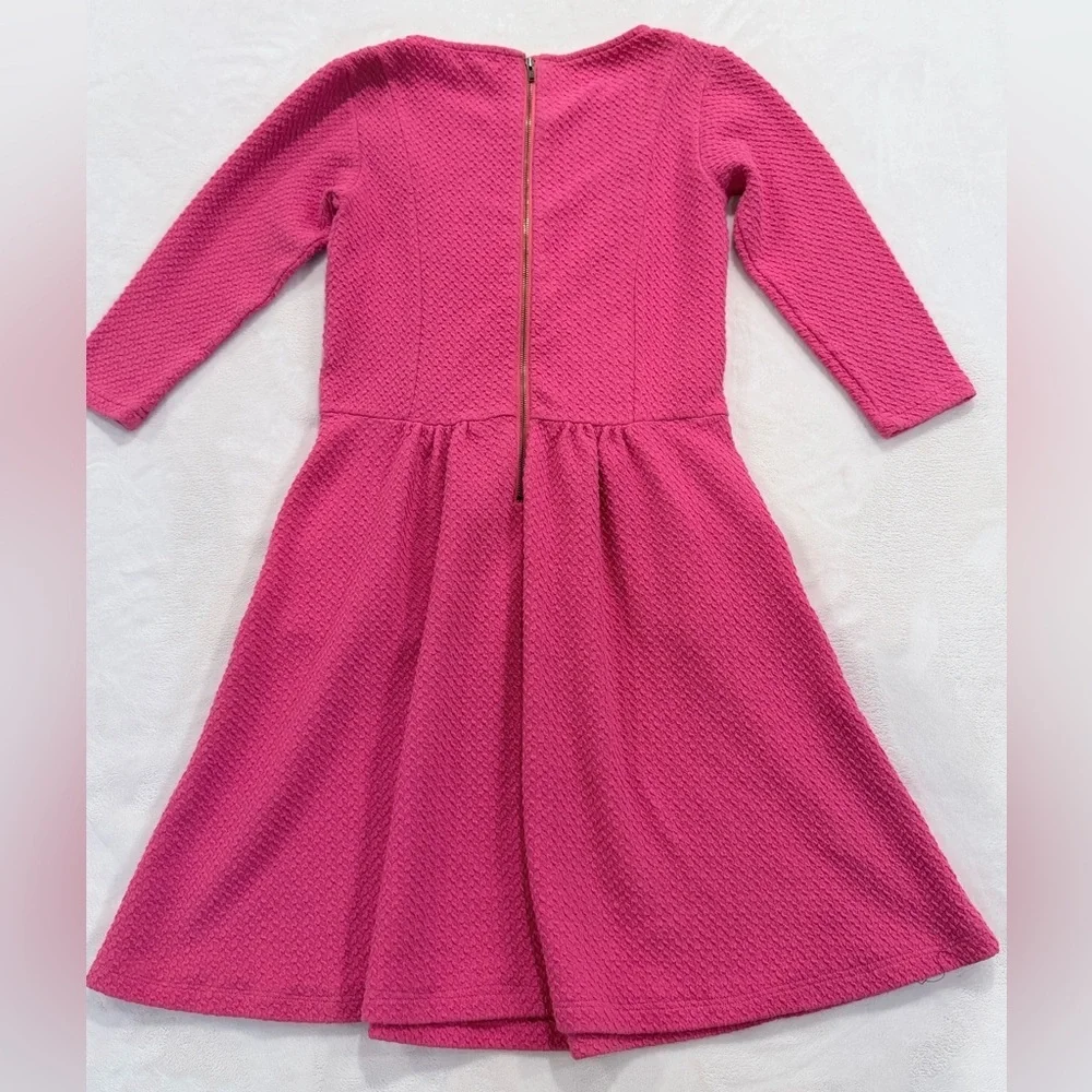 Matilda Jane Pink Textured Long Sleeve Dress XS Girls
